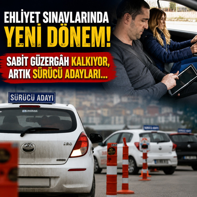 Ehliyet sınavlarında yeni dönem! Sabit güzergâh kalkıyor, artık sürücü adayları...