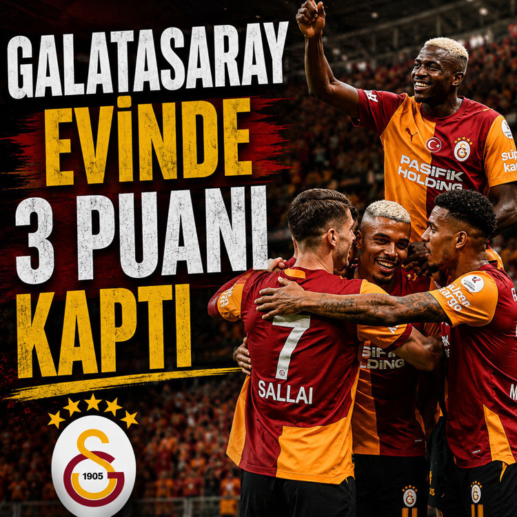 Galatasaray, Göztepe'yi 3-2 mağlup etti