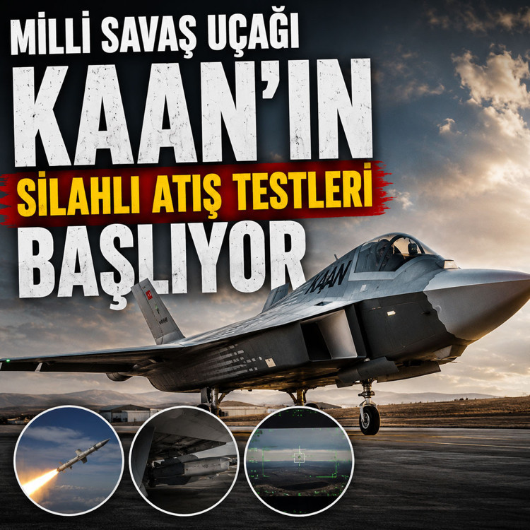 Milli savaş uçağı KAAN'ın silahlı atış testleri 2027'de başlıyor