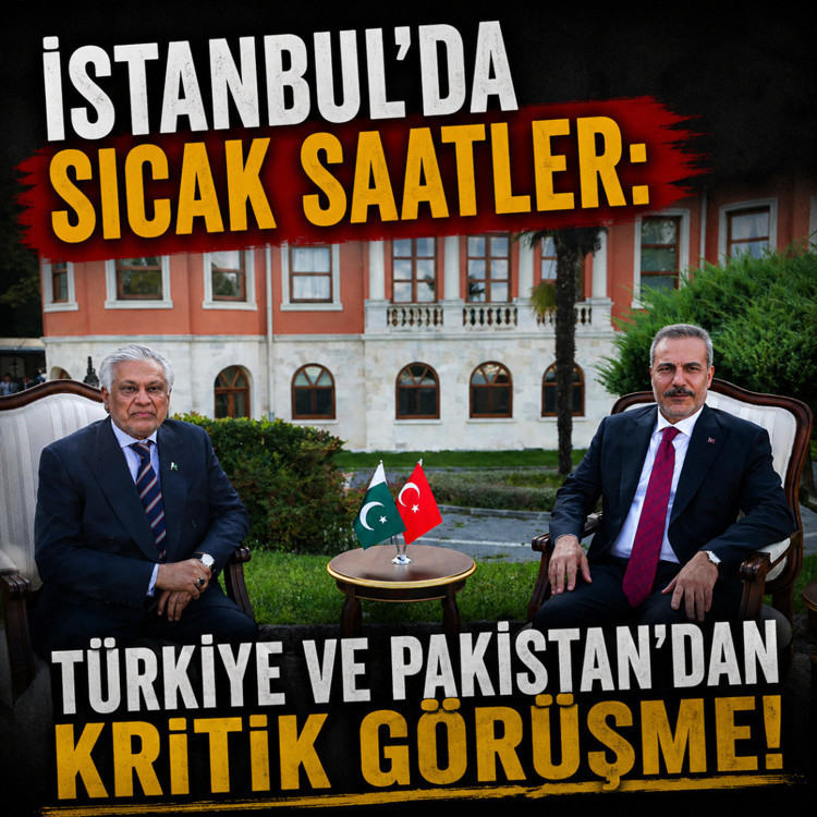 Hakan Fidan Pakistanlı mevkidaşı Ishaq Dar ile İstanbul’da görüştü