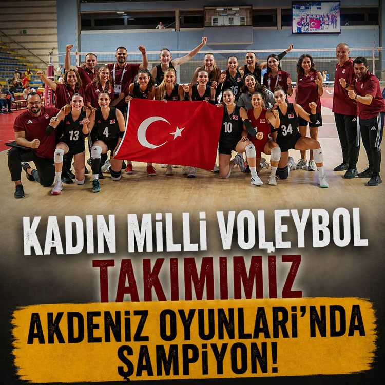 Kadın Milli Voleybol Takımı Akdeniz Oyunları’nda altın madalya kazandı