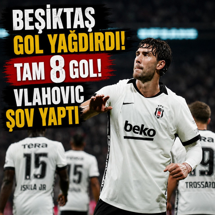 Beşiktaş’tan Çorum FK’ya 6 gollü tarife