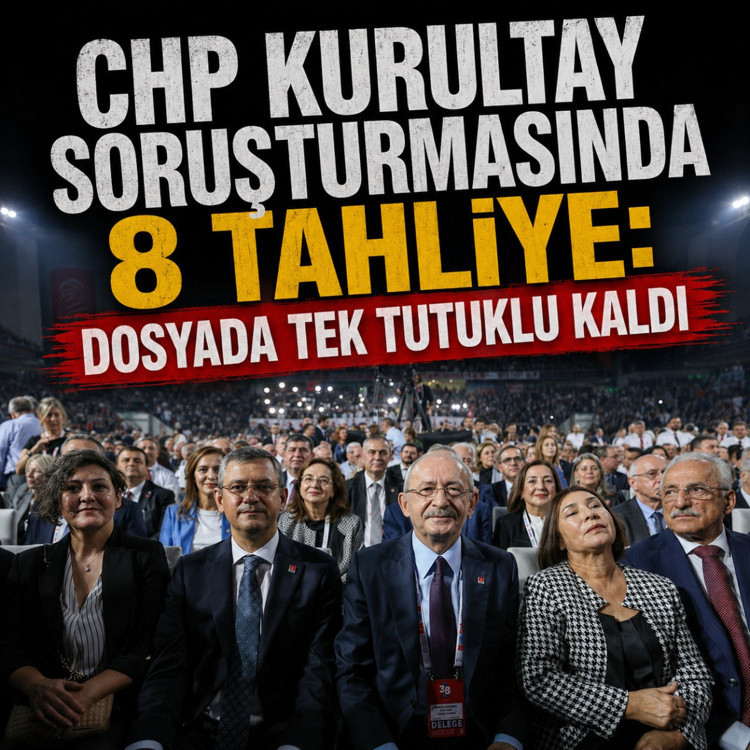 CHP kurultay soruşturmasında 8 tahliye: Dosyada tek tutuklu kaldı