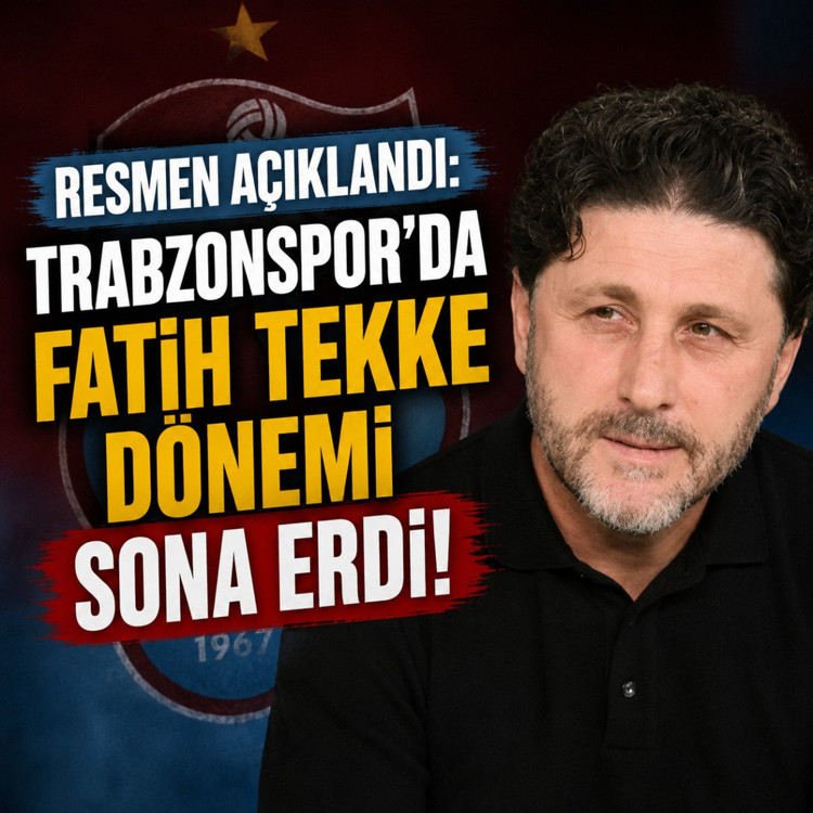 Trabzonspor'da Fatih Tekke ile yollar ayrıldı!