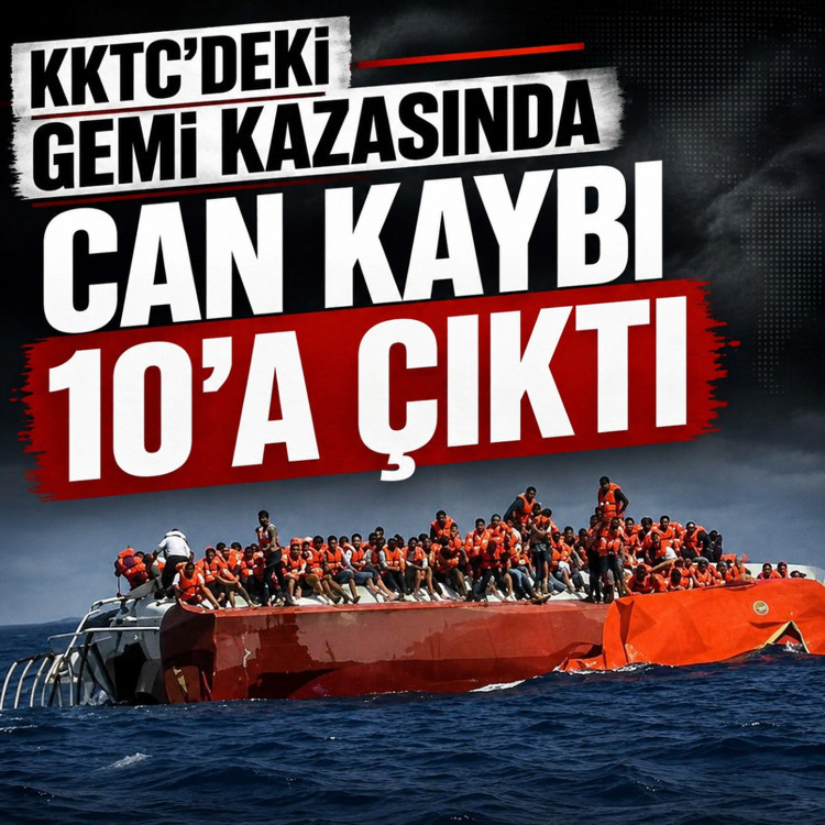 KKTC'deki gemi kazasında can kaybı 10'a çıktı