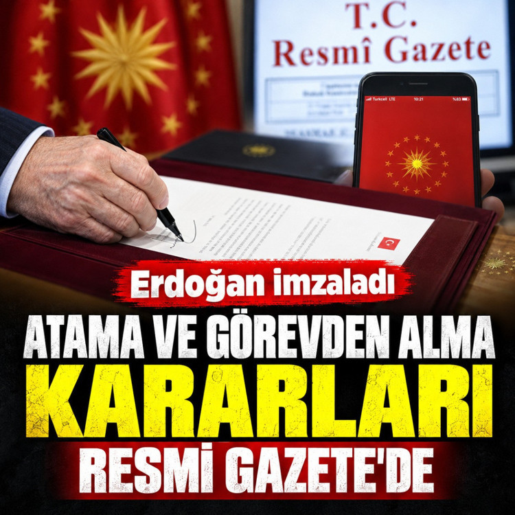 Cumhurbaşkanı Erdoğan imzaladı çok sayıda atama ve görevden alma kararları Resmi Gazete'de