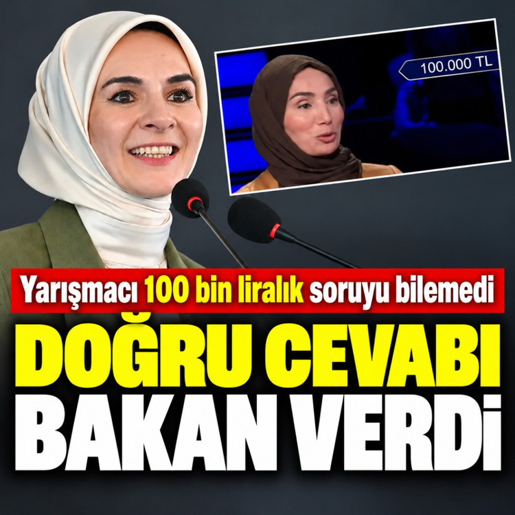 Milyoner'de yarışmacı 100 bin TL'lik soruyu bilemedi, Bakan Göktaş hemen hatırlatma yaptı