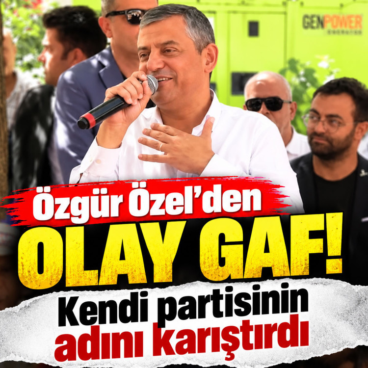 Özgür Özel, partisinin ismini karıştırdı