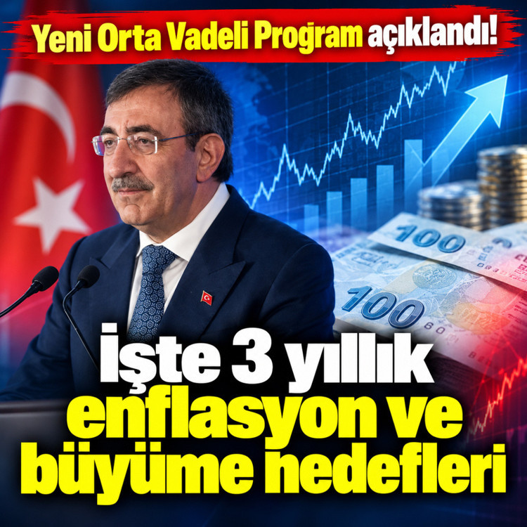 Yeni Orta Vadeli Program açıklandı! İşte 3 yıllık enflasyon ve büyüme hedefleri