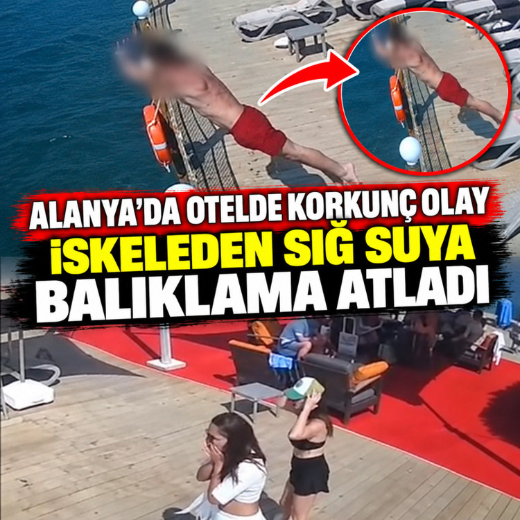 Alanya'da sığ suya balıklama atlayan kişi hayatını kaybetti