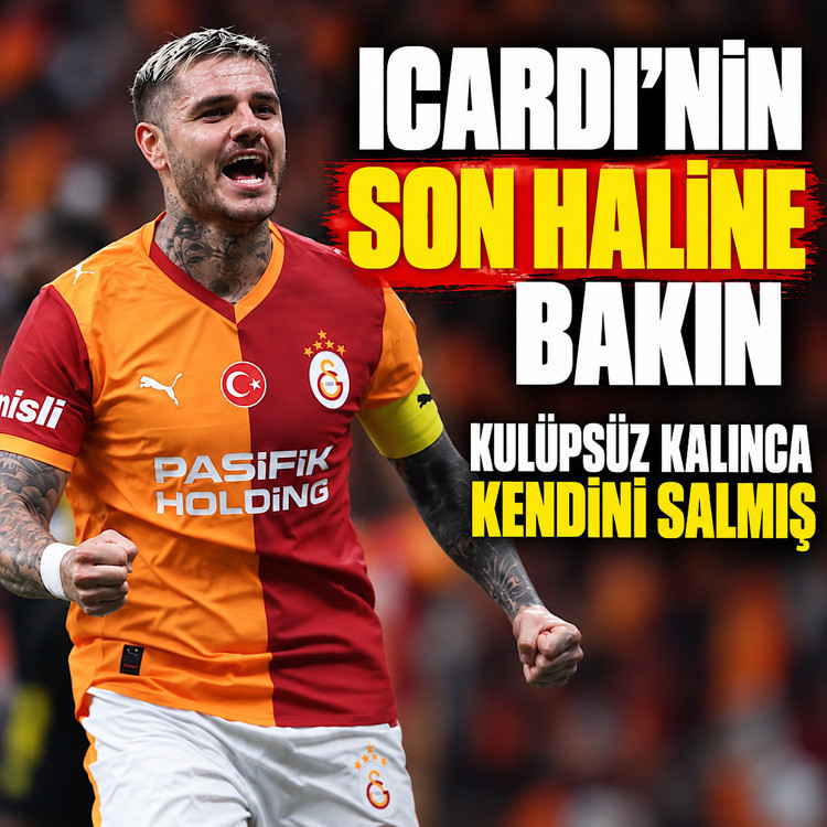 Icardi'nin son halina bakın! Kulüpsüz kalınca başka birine dönüşmüş