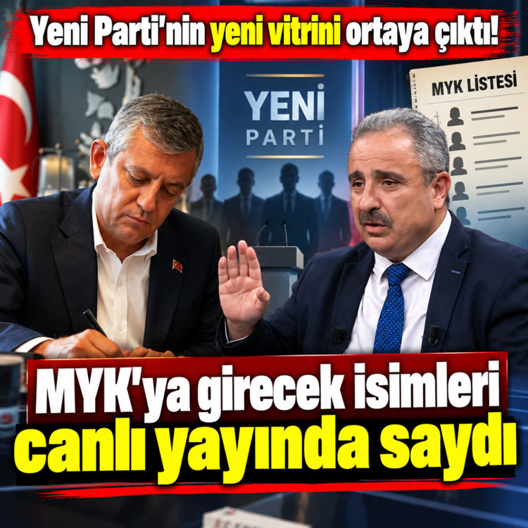Yeni Parti’nin yeni vitrini ortaya çıktı! MYK'ya girecek isimleri canlı yayında saydı