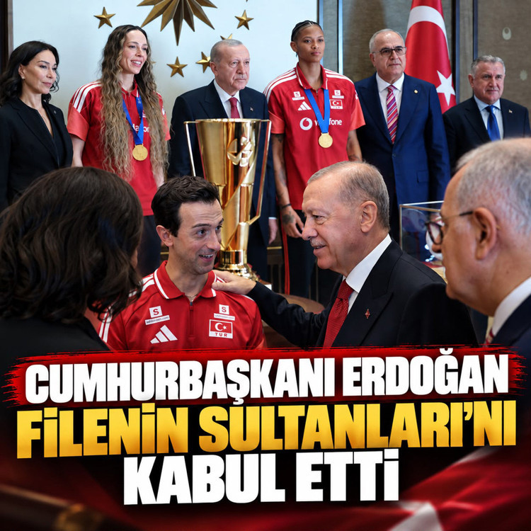 Cumhurbaşkanı Erdoğan, Filenin Sultanları'nı kabul etti
