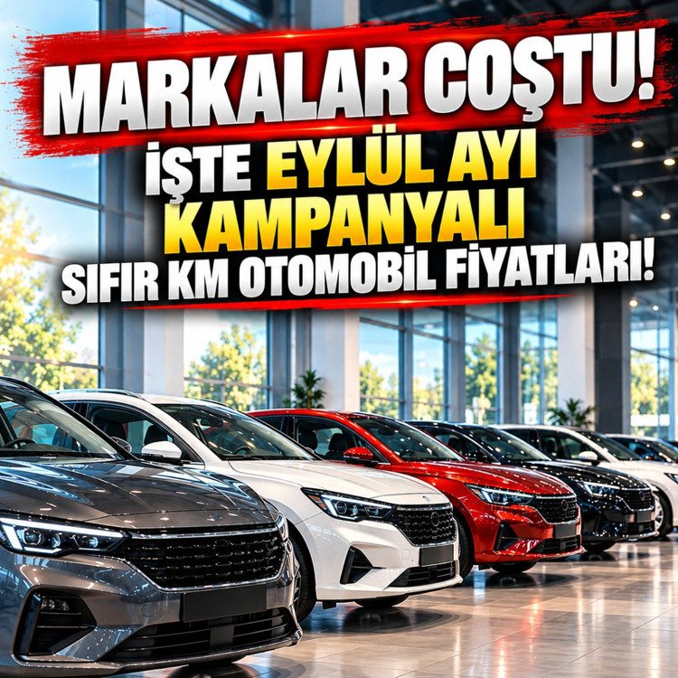 Markalar coştu! Eylül ayı kampanyalı sıfır km otomobil fiyatları!