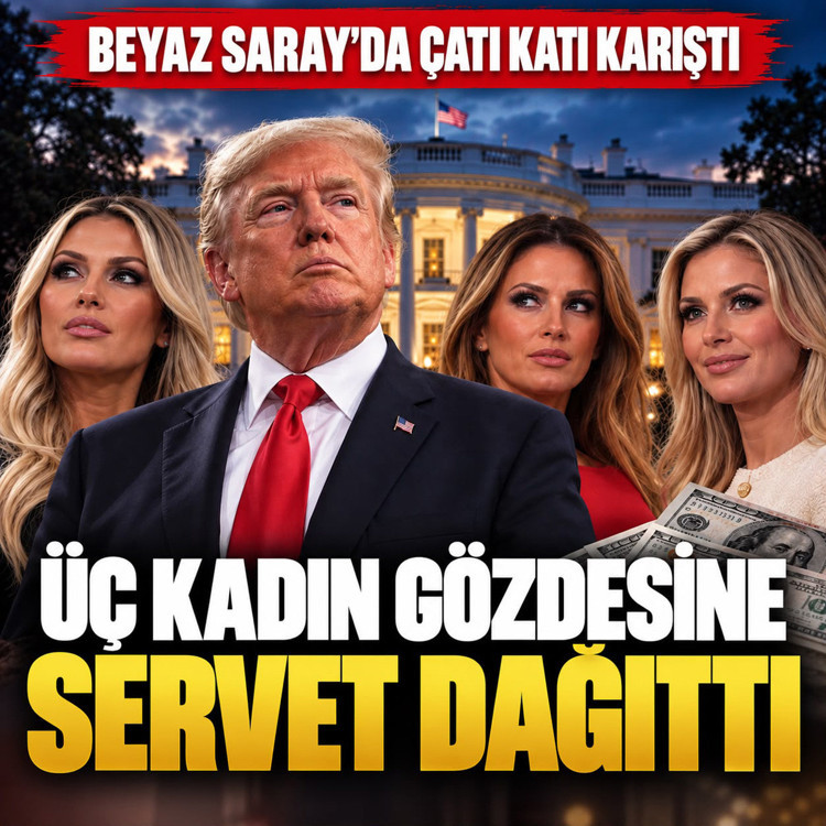 Trump'tan üç kadın gözdesine 45 bin dolarlık servet! Beyaz Saray'da çatı katı karıştı