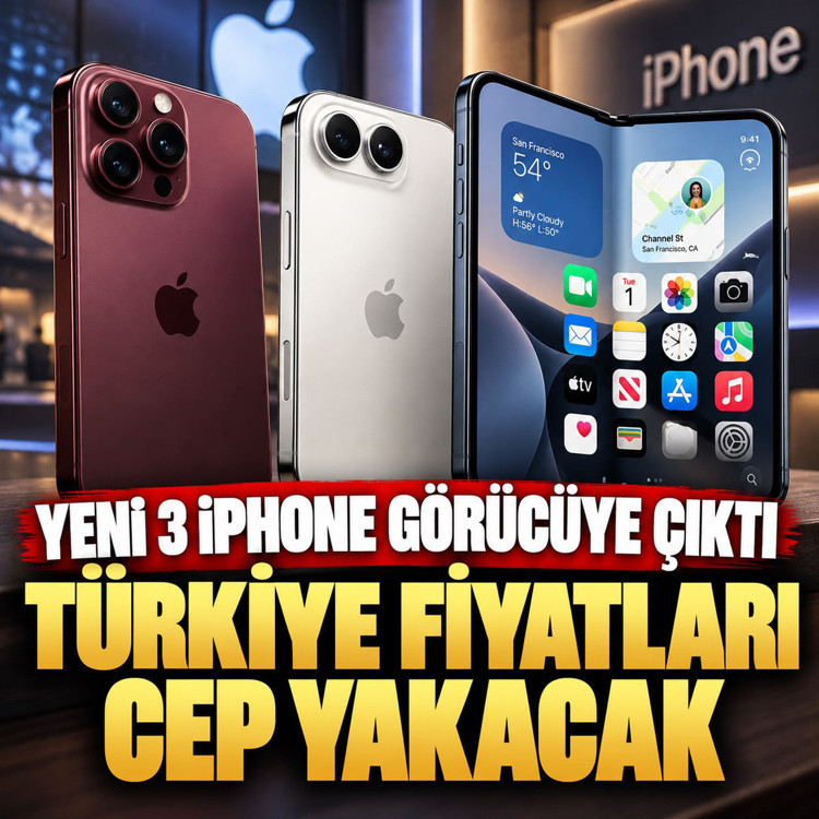 Merakla beklenen yeni 3 iPhone görücüye çıktı! Türkiye fiyatları şoke etti