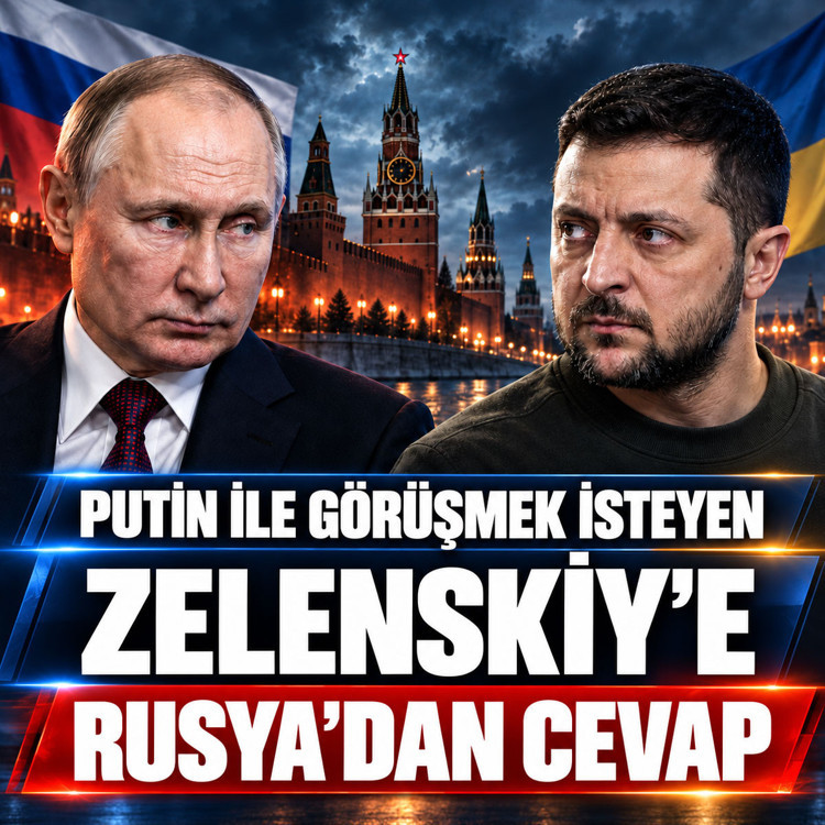 Putin ile görüşmek isteyen Zelenskiy'e Rusya'dan cevap