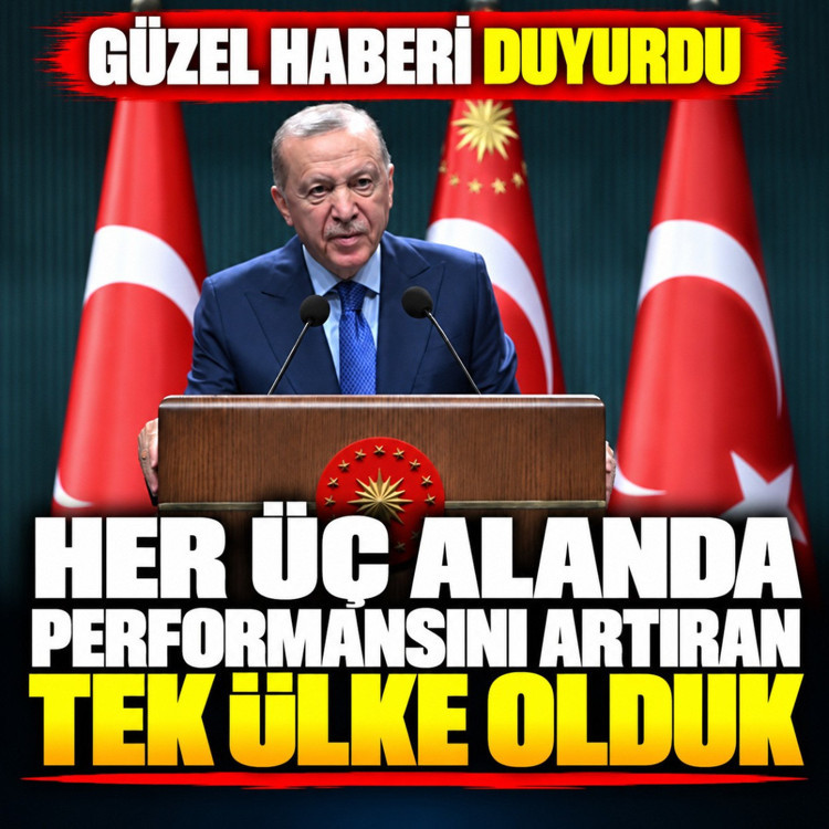Cumhurbaşkanı Erdoğan: Üç alanda puanını artıran tek ülke olduk