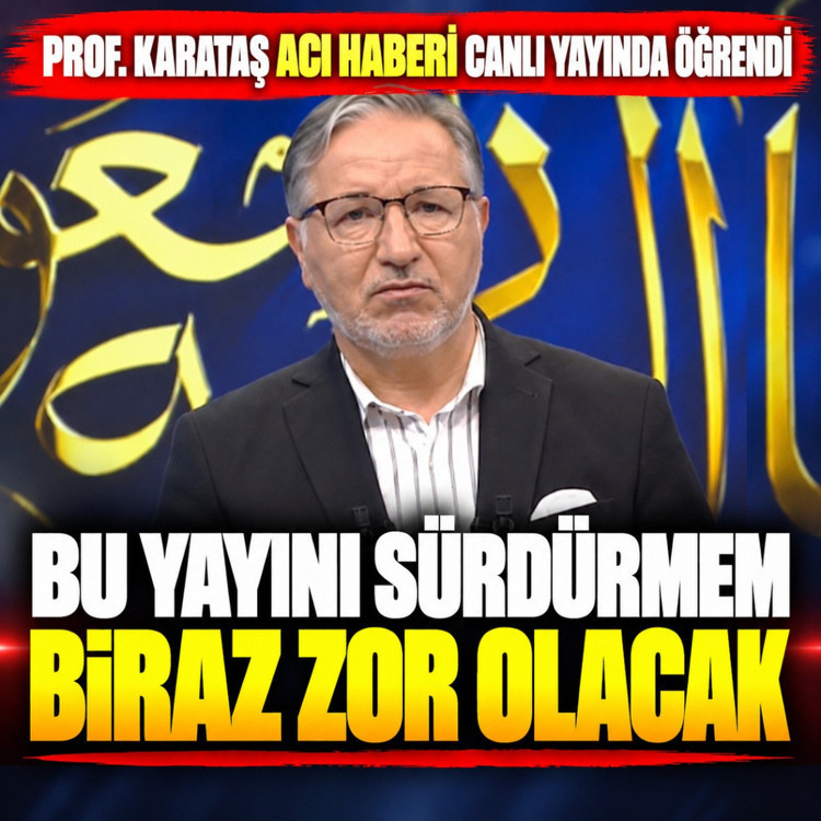 Mustafa Karataş acı haberi canlı yayında öğrendi: Bu yayını sürdürmem biraz zor olacak