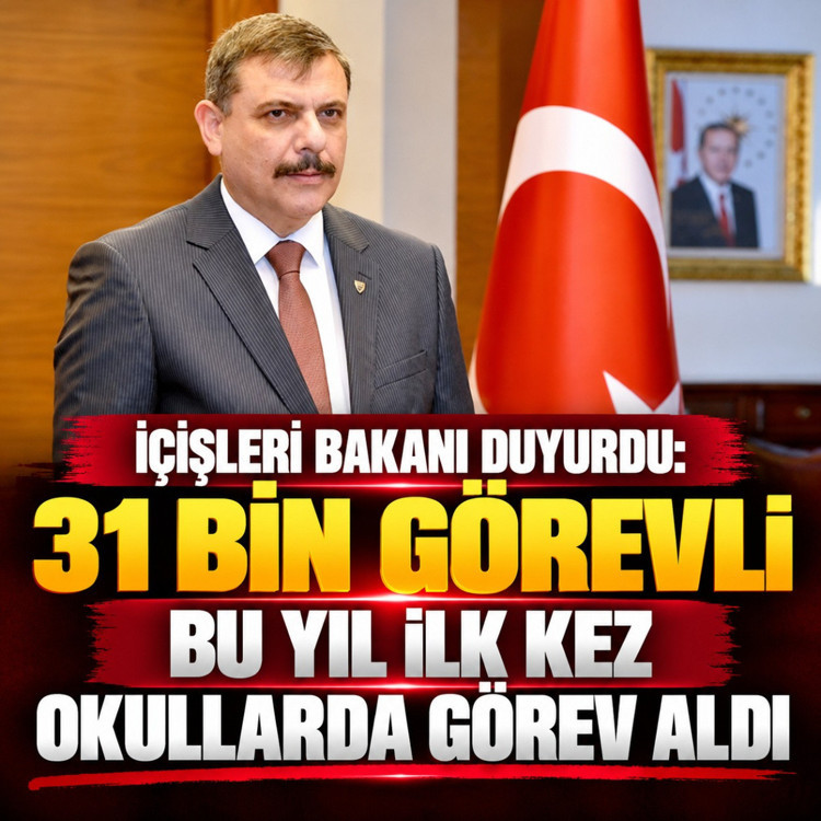 İçişleri Bakanı duyurdu: 31 bin görevli bu yıl ilk kez okullarda görev aldı