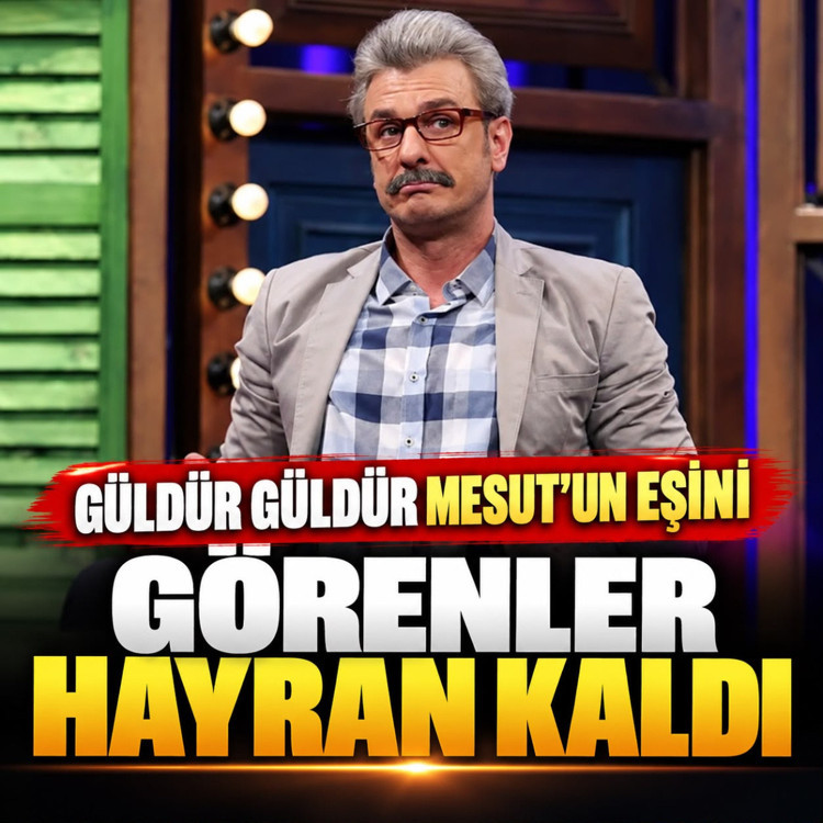 Herkes merak ediyordu! Güldür Güldür Mesut'un eşini görenler hayran kaldı