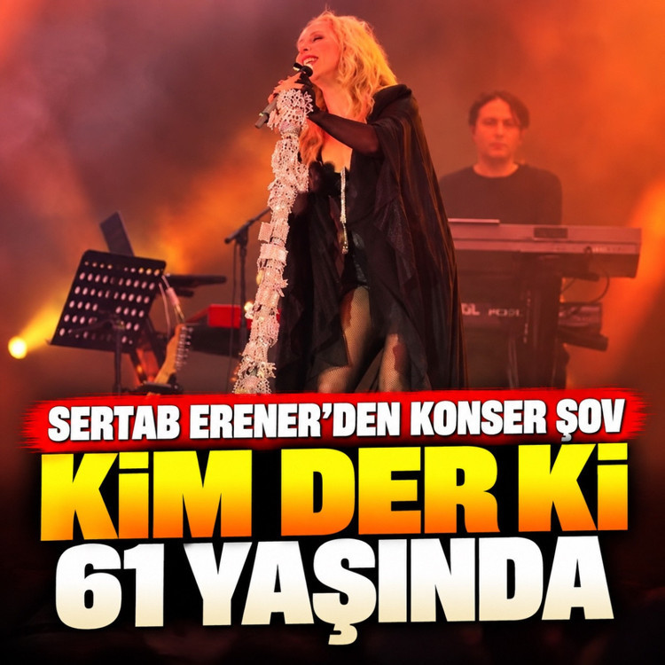 Sertab Erener'den konser şov! Kim der ki 61 yaşında...