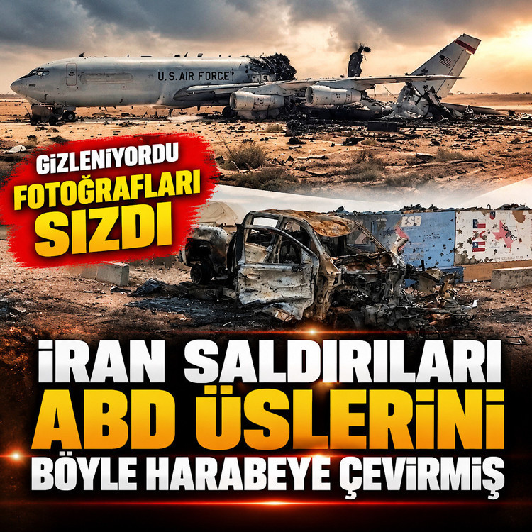 Gizlenen büyük gerçeğin fotoğrafları sızdı! İran saldırıları ABD üslerini böyle harabeye çevirmiş
