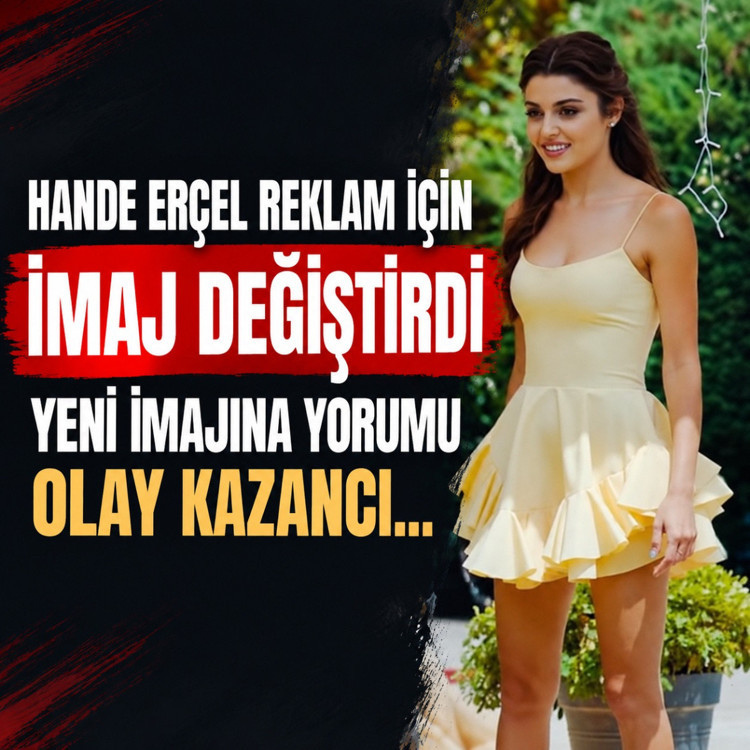 Hande Erçel reklam için sarışın oldu! Yeni imajına yorumu olay