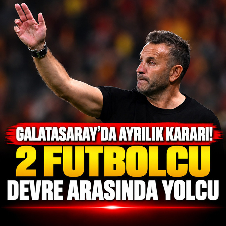 Devre arasında gönderiliyorlar! Galatasaray'da 2 futbolcu için ayrılık kararı