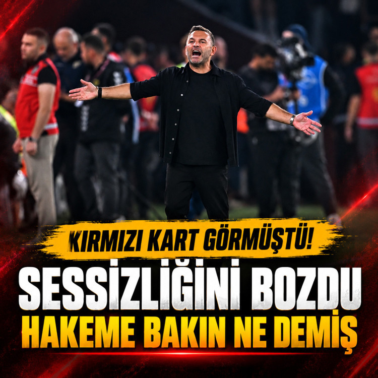 Trabzonspor maçında kırmızı kart gördü! Okan Buruk: Asla hakaret etmedim