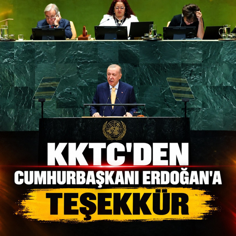 KKTC'den Cumhurbaşkanı Erdoğan'a teşekkür