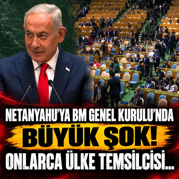 BM’de Netanyahu protestosu: Temsilciler Genel Kurul’dan ayrıldı