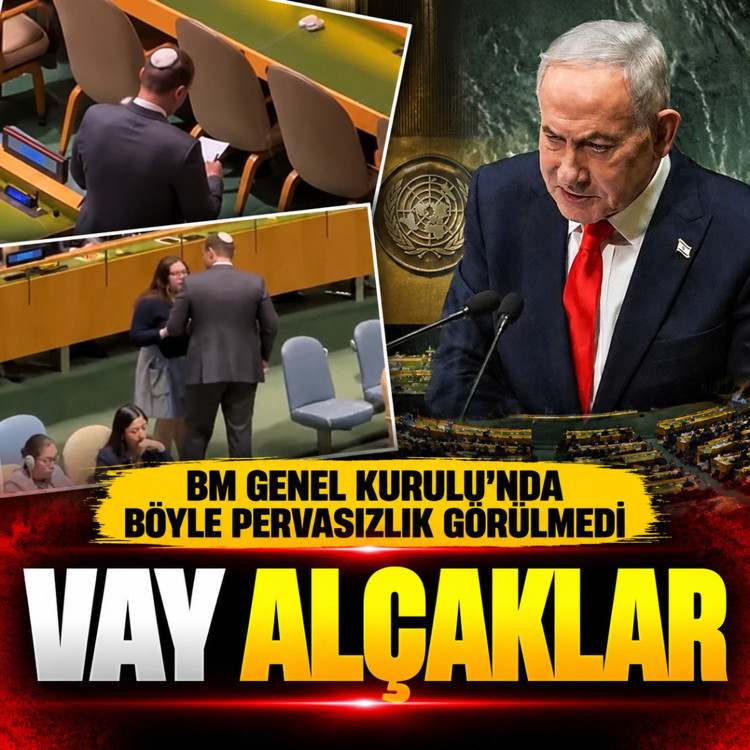 İsrailli diplomat Netanyahu BM'de konuşurken salonu terk edenleri tek tek not aldı