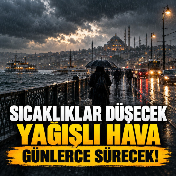 Sıcaklıklar düşecek, yağışlı hava günlerce sürecek