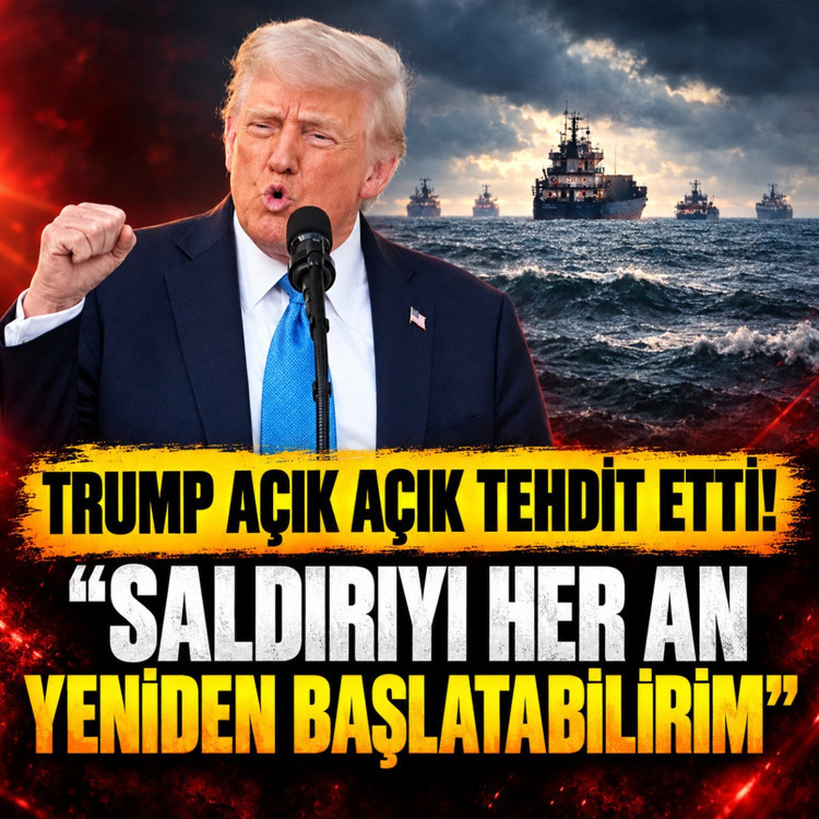 Trump'tan şok tehdit: Saldırıyı her an yeniden başlatabilirim