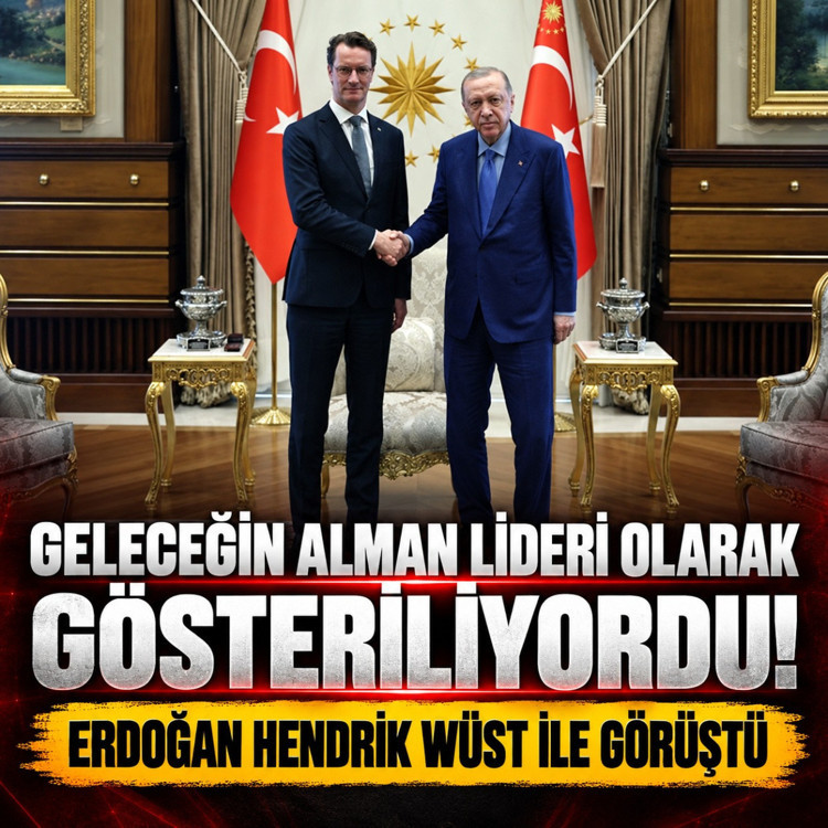Cumhurbaşkanı Erdoğan, geleceğin Alman lideri olarak görülen Hendrik Wüst ile görüştü