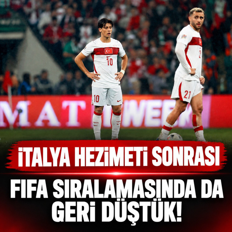 İtalya hezimeti sonrası FIFA sıralamasında da geri düştük