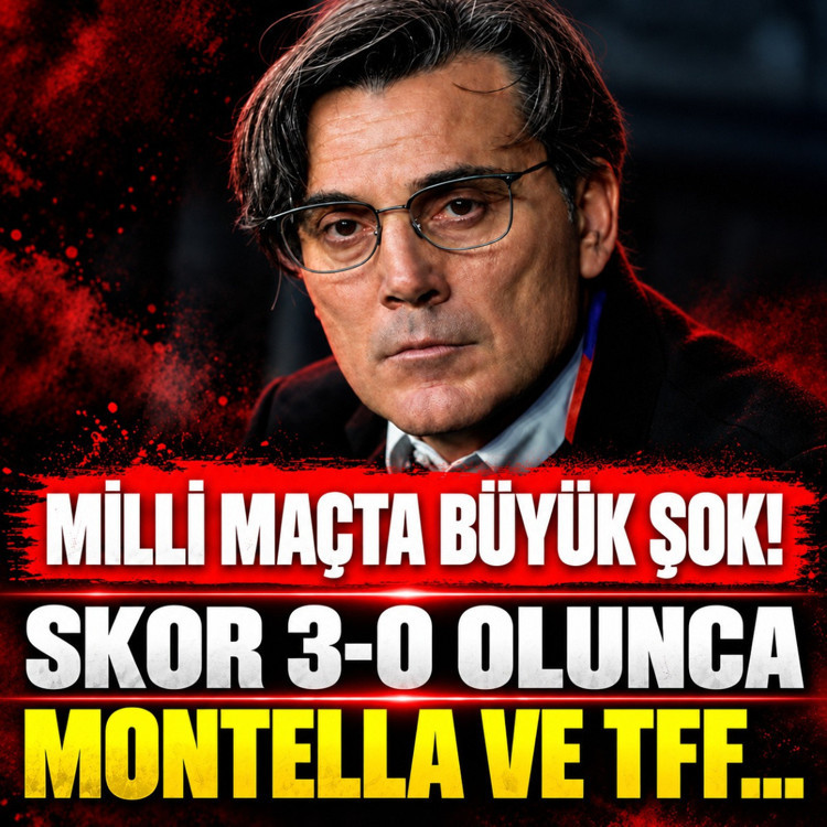 Milli maçta tribünlerden tepki! Montella ve TFF istifa istifa sesleri