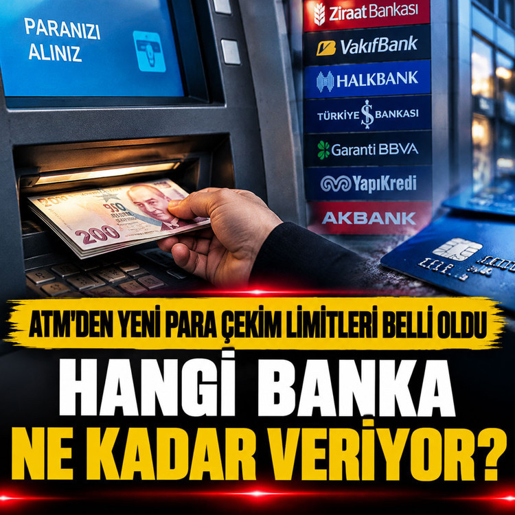 ATM'den yeni para çekim limitleri belli oldu: Hangi banka ne kadar veriyor?