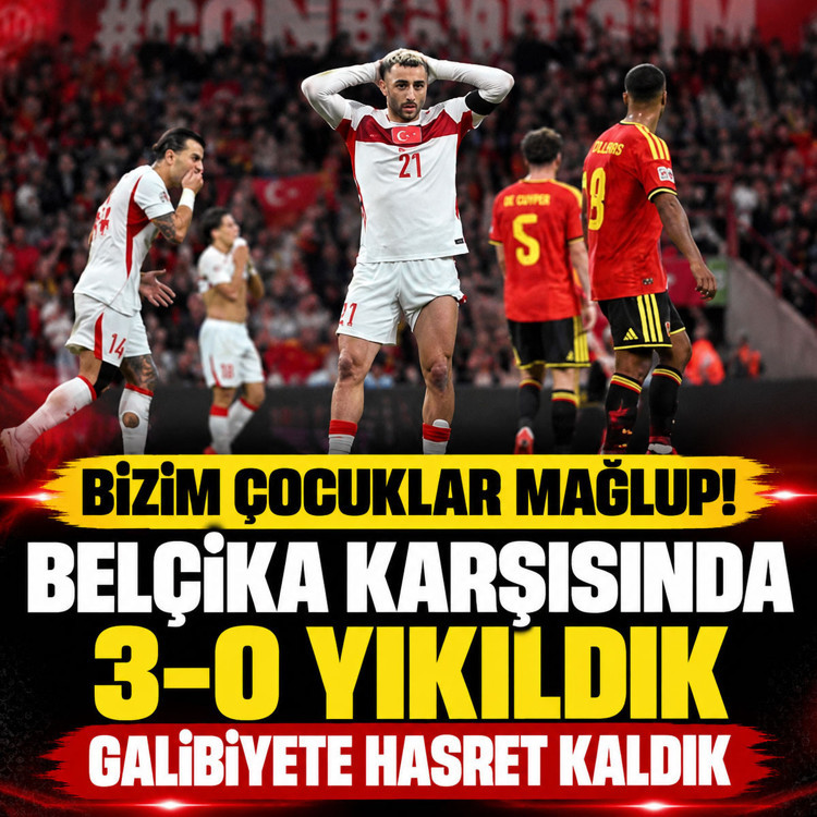 A Milli Futbol Takımımız, Belçika'ya yenildi