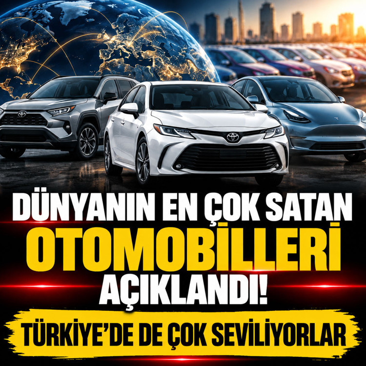 Dünyanın en çok satan otomobilleri açıklandı! Türkiye’de de çok seviliyorlar