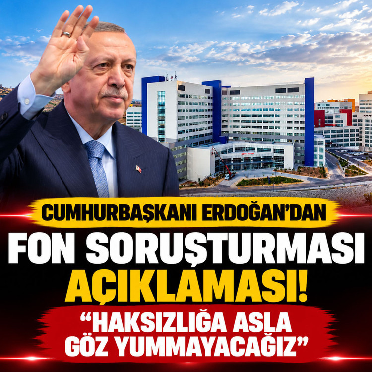 Cumhurbaşkanı Erdoğan'dan fon soruşturması açıklaması