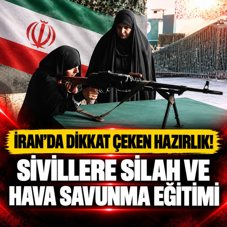 İran’da dikkat çeken hazırlık! Sivillere silah ve hava savunma eğitimi