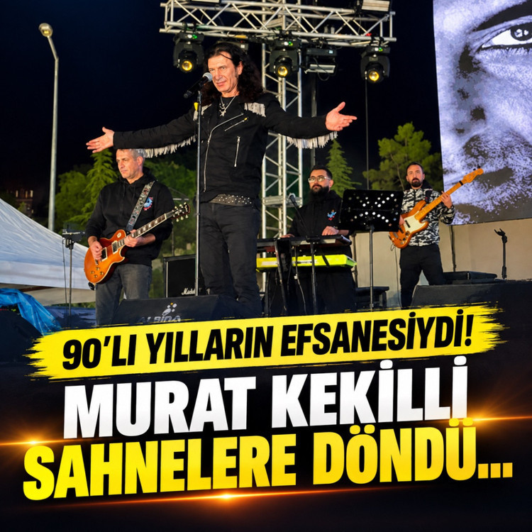 90'lı yılların efsanesiydi! Murat Kekilli sahnelere döndü...
