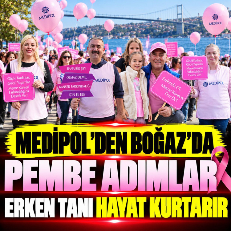 Medipol’den Boğaz’da pembe adımlar! Erken tanı hayat kurtarır