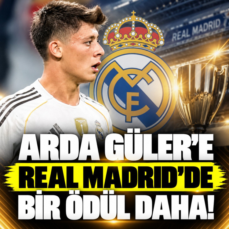 Arda Güler'e Real Madrid'de bir ödül daha!