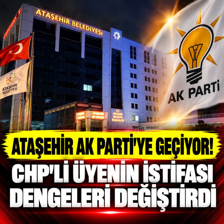 Ataşehir AK Parti'ye geçiyor! CHP'li üyenin istifası dengeleri değiştirdi