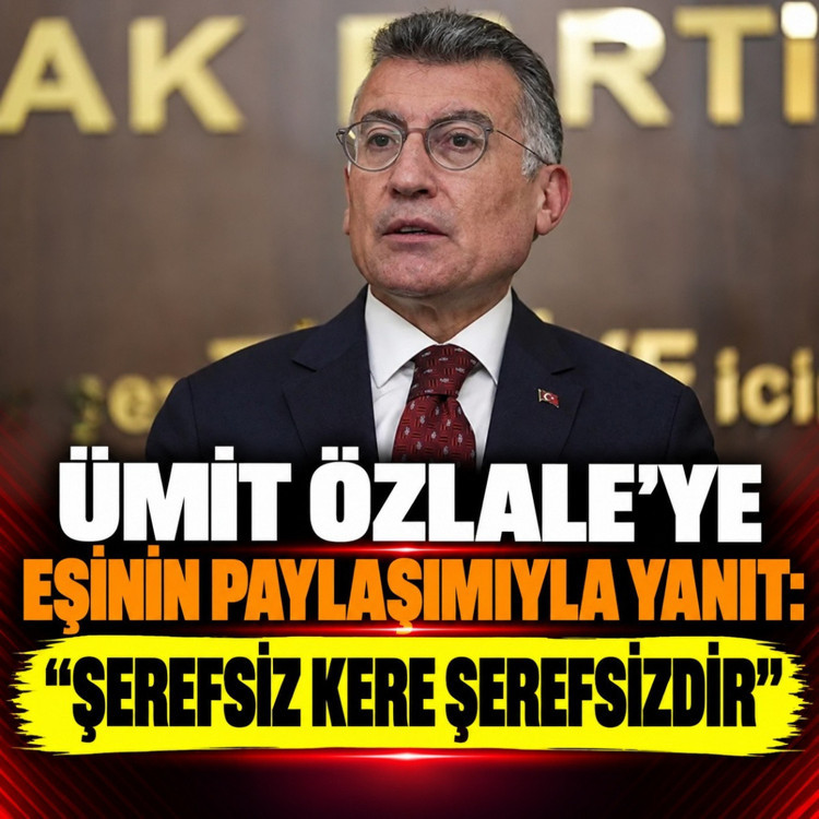 Abdullah Güler iftiracı Ümit Özlale'ye 'inşallah utanır' diyerek eşinin tweetiyle cevap verdi