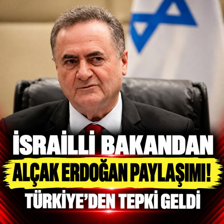 İsrail Savunma Bakanı Katz'dan alçak Erdoğa paylaşımı!