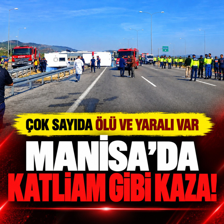 Manisa'da yolcu otobüsü ile çekici çarpıştı! Çok sayıda ölü ve yaralı var